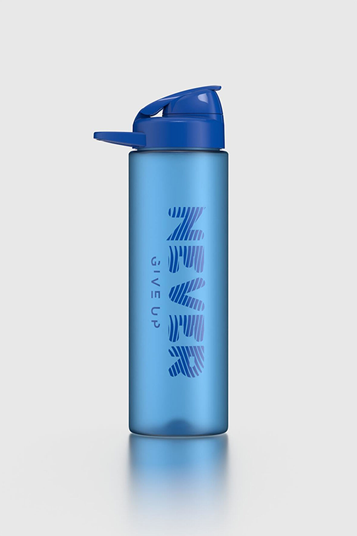 Renga Lidya Yazı Desenli 630 ml Mat Tritan Matara 912118 Mavi