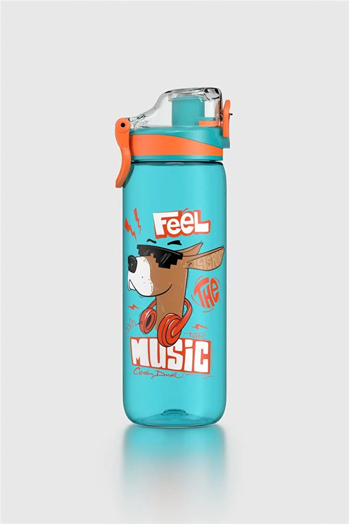 Renga Trego Desenli 630 ml Tritan Çocuk Matara 912171 Turkuaz