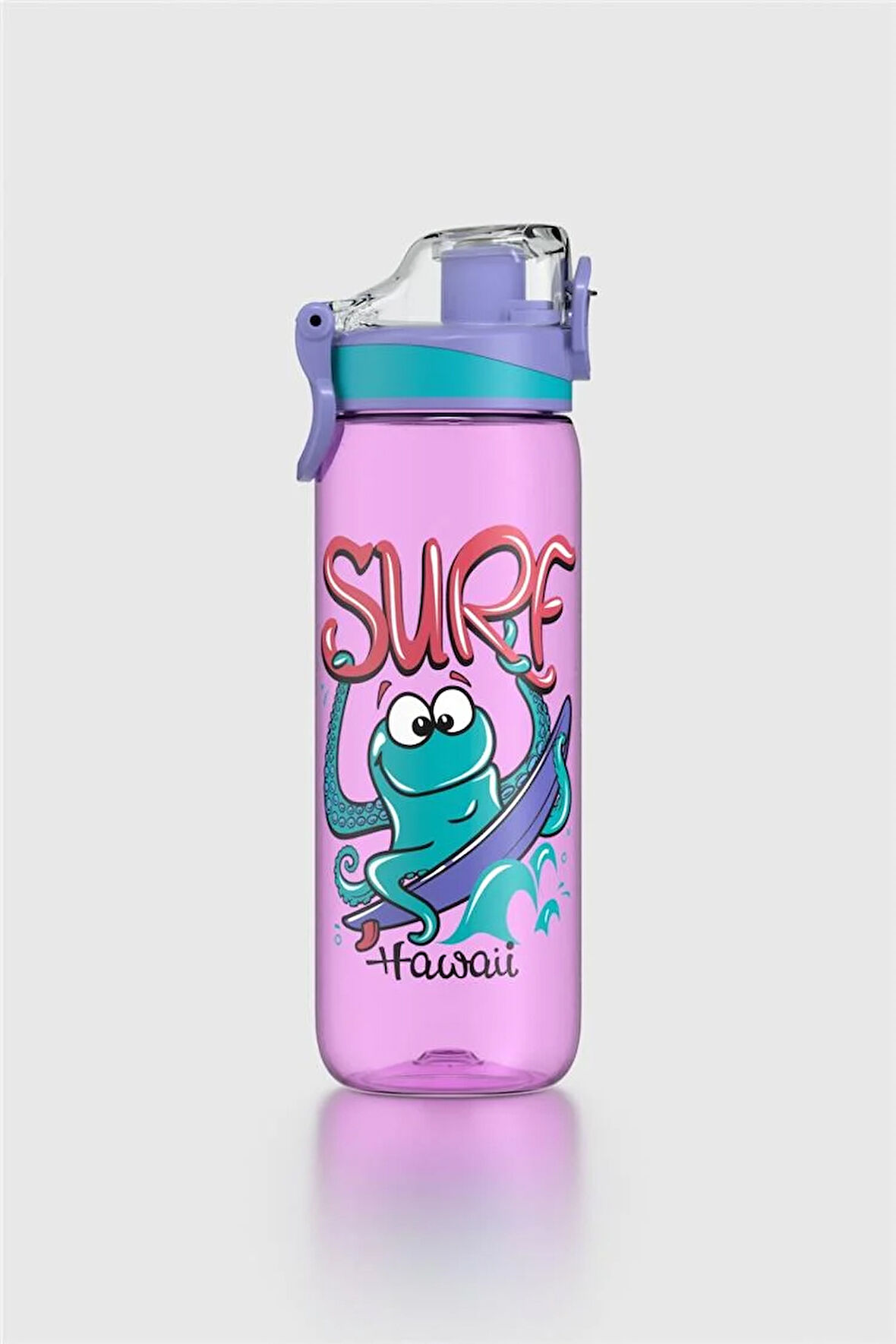 Renga Trego Desenli 630 ml Tritan Çocuk Matara 912171 Mor