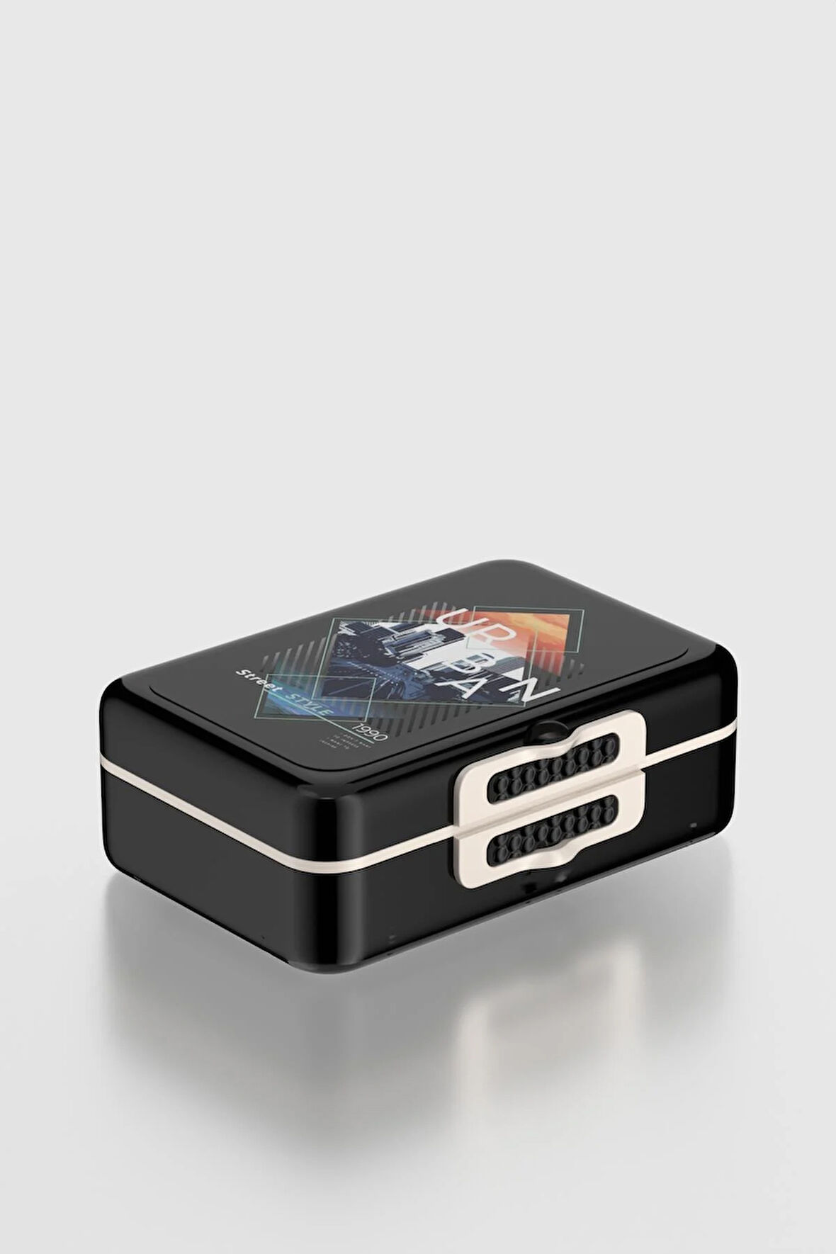 Renga Tondo Urban Desenli PP Beslenme Kabı 192012 Siyah