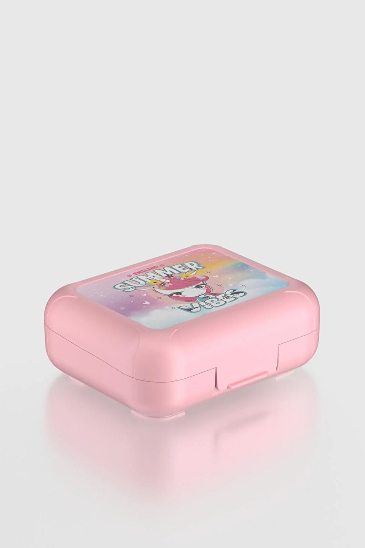 Renga Oxo Desenli PP Çocuk Beslenme Kabı 192015 Pembe