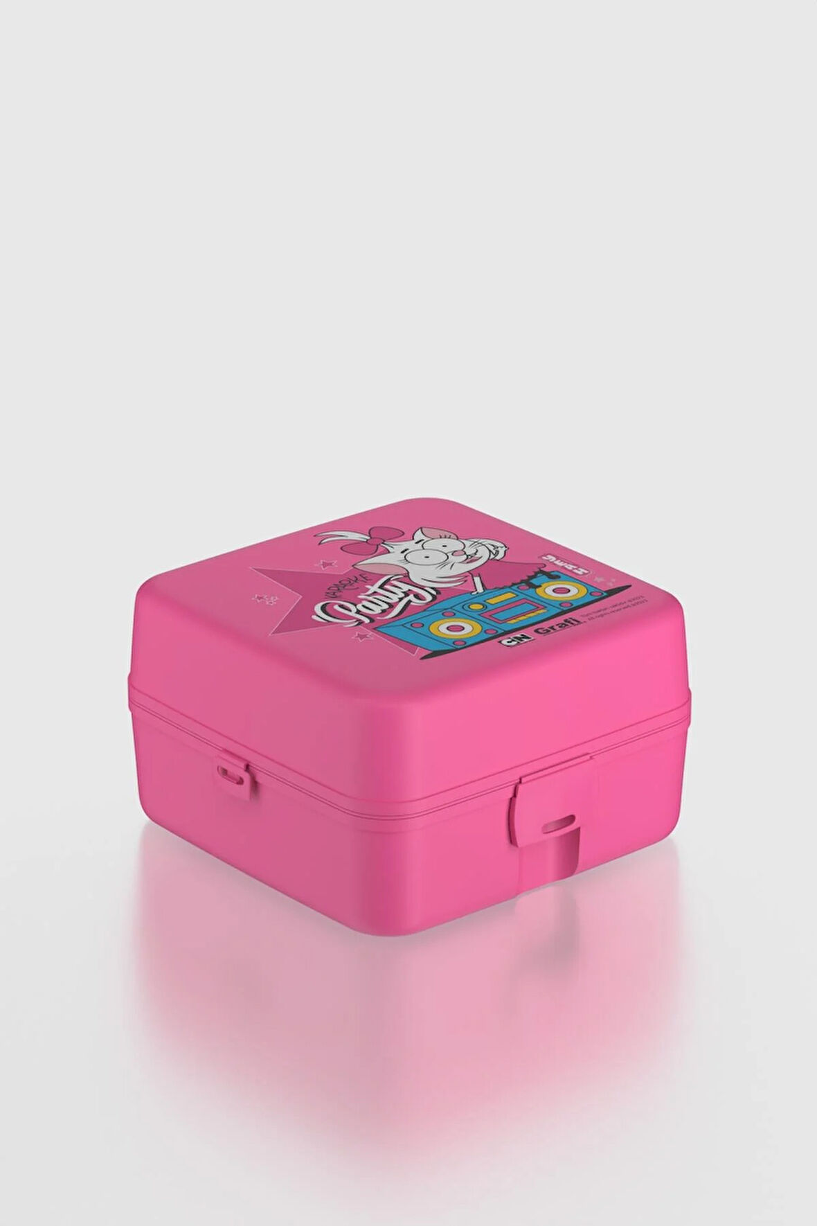 Renga Leya Kral Şakir Canan Desenli PP Çocuk Beslenme Kabı 222052 Pembe