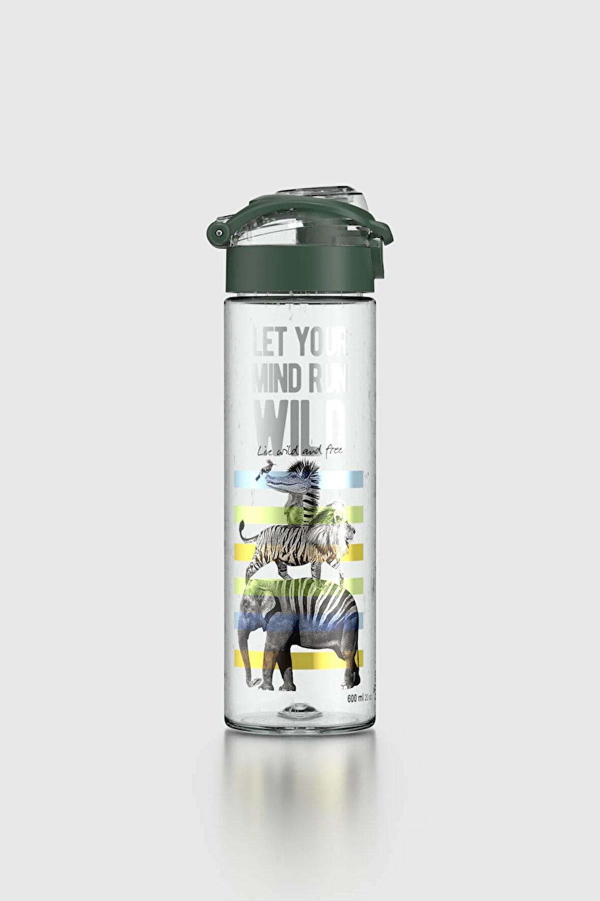 Renga Saga Desenli 630 ml Tritan Matara 912057 Yeşil