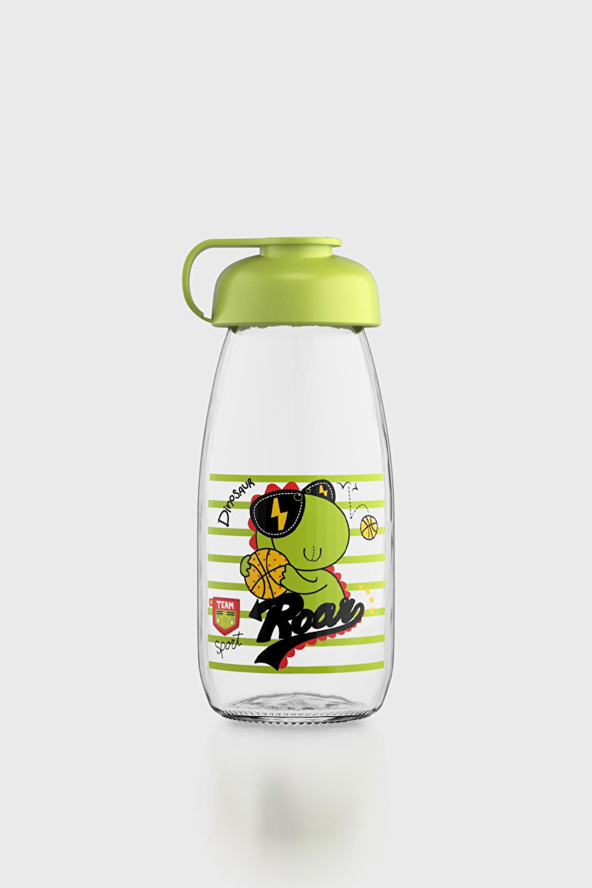Renga Milky Kids Desenli 250 ml Cam Şişe 182056 Yeşil