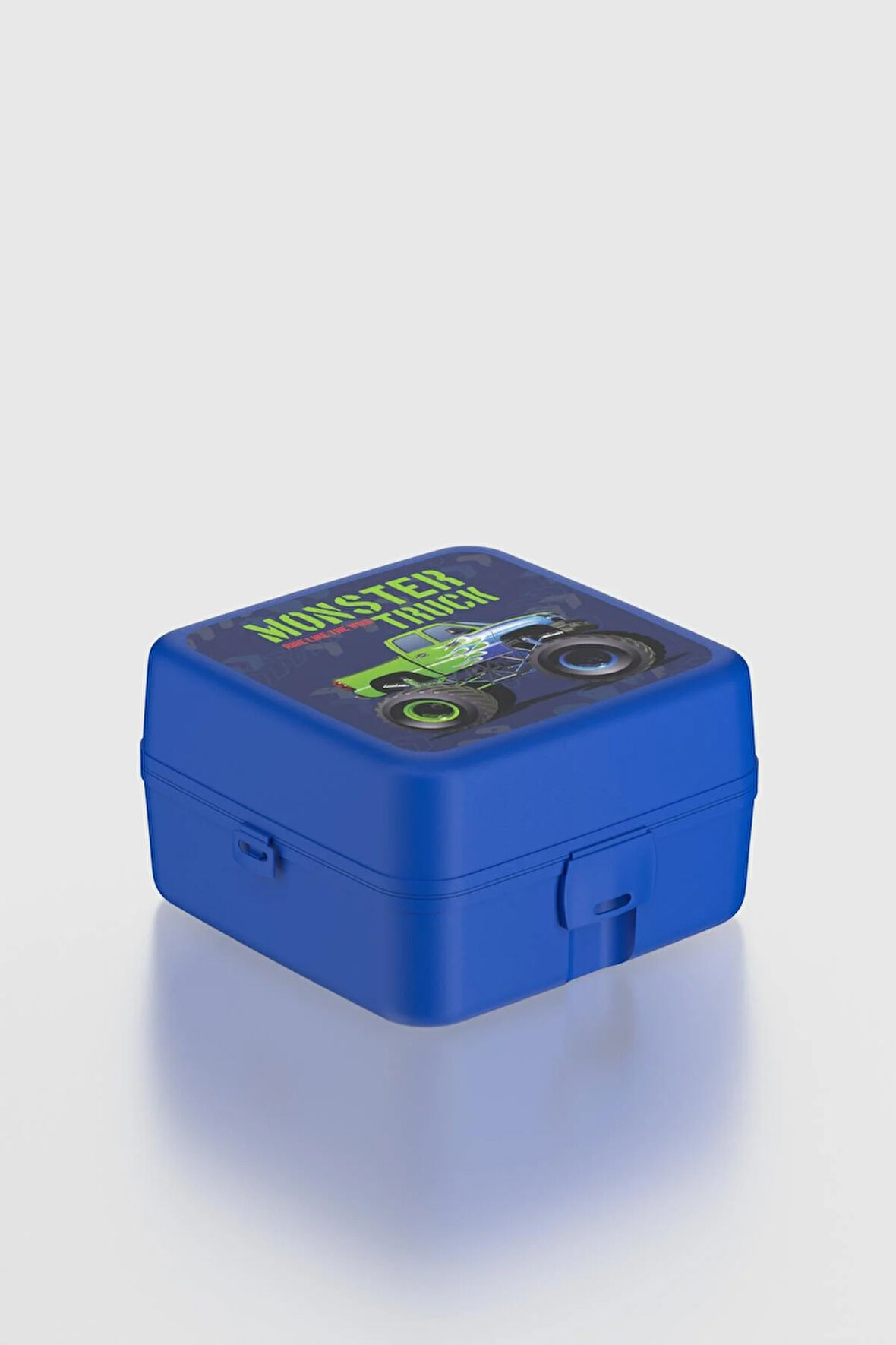 Renga Leya Monster Truck Desenli PP Çocuk Beslenme Kabı 412003 Mavi