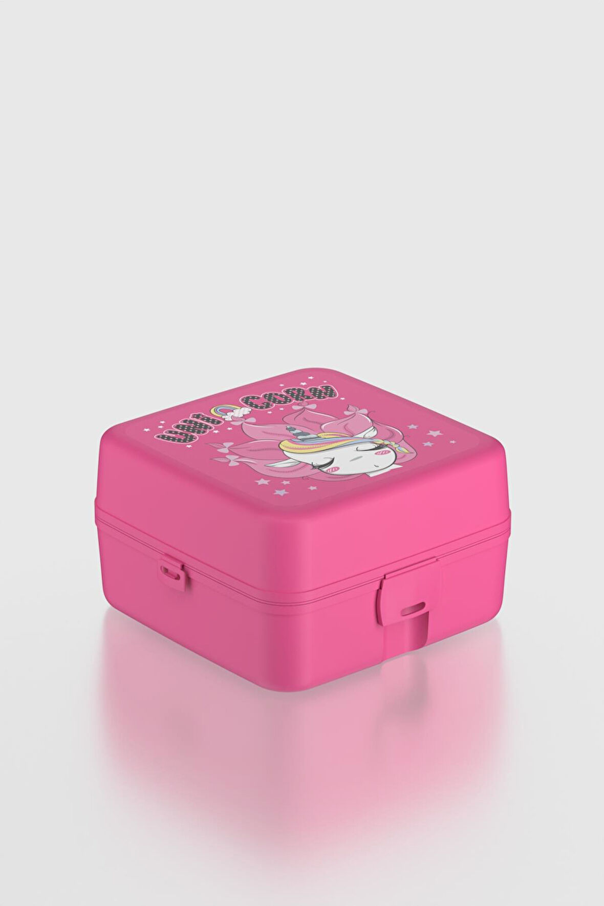 Renga Leya Unicorn Desenli PP Çocuk Beslenme Kabı 412003 Pembe