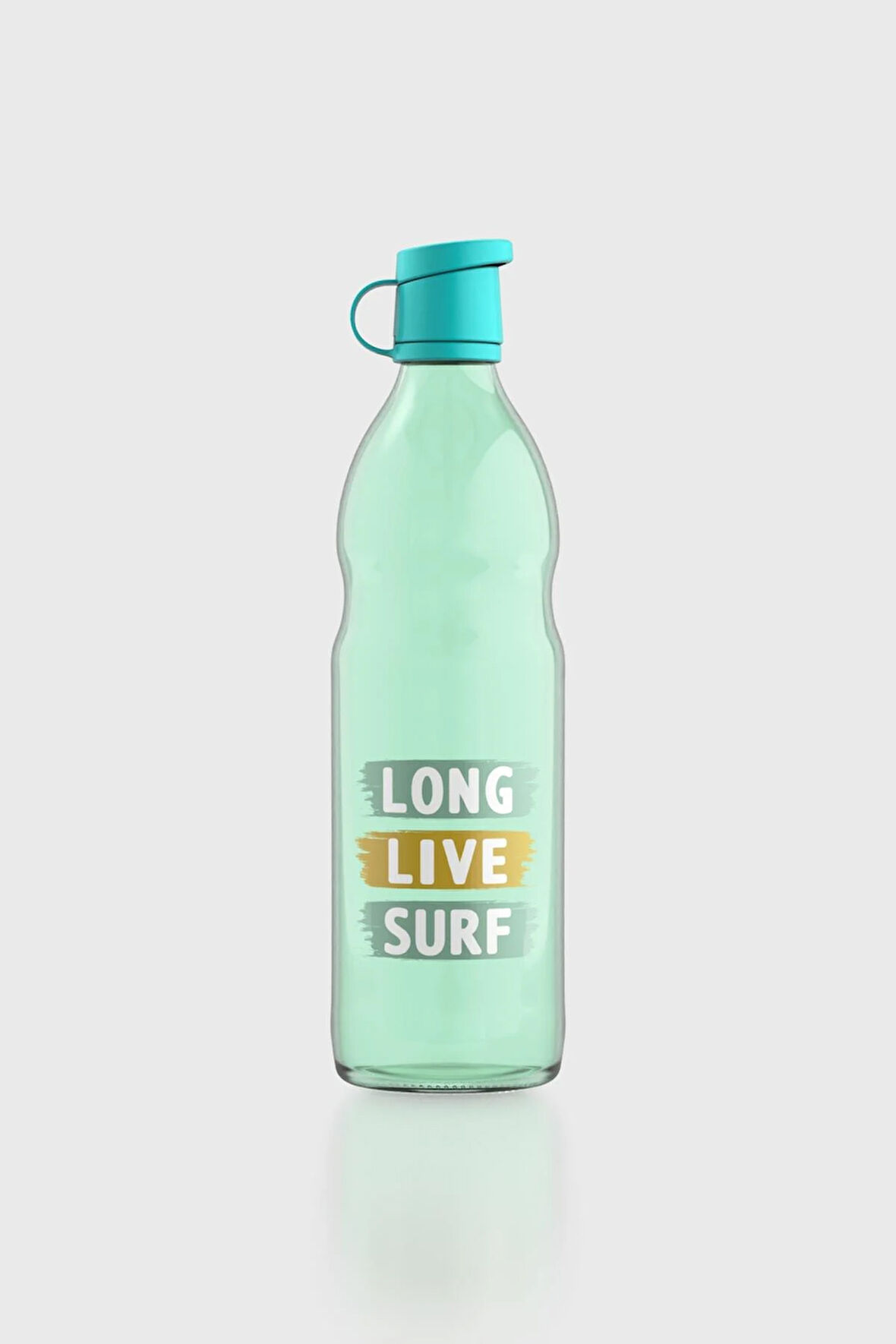 Renga Zen Long Live Surf 1000 ml Cam Şişe 182050 Yeşil-Turkuaz