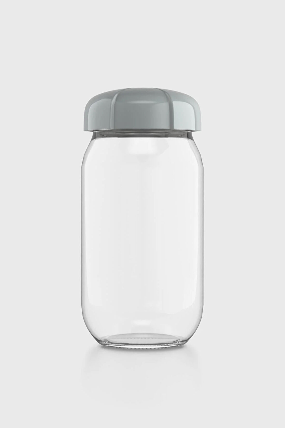 Renga Rhea 1000 ml Gri Kapaklı Cam Kavanoz 131012