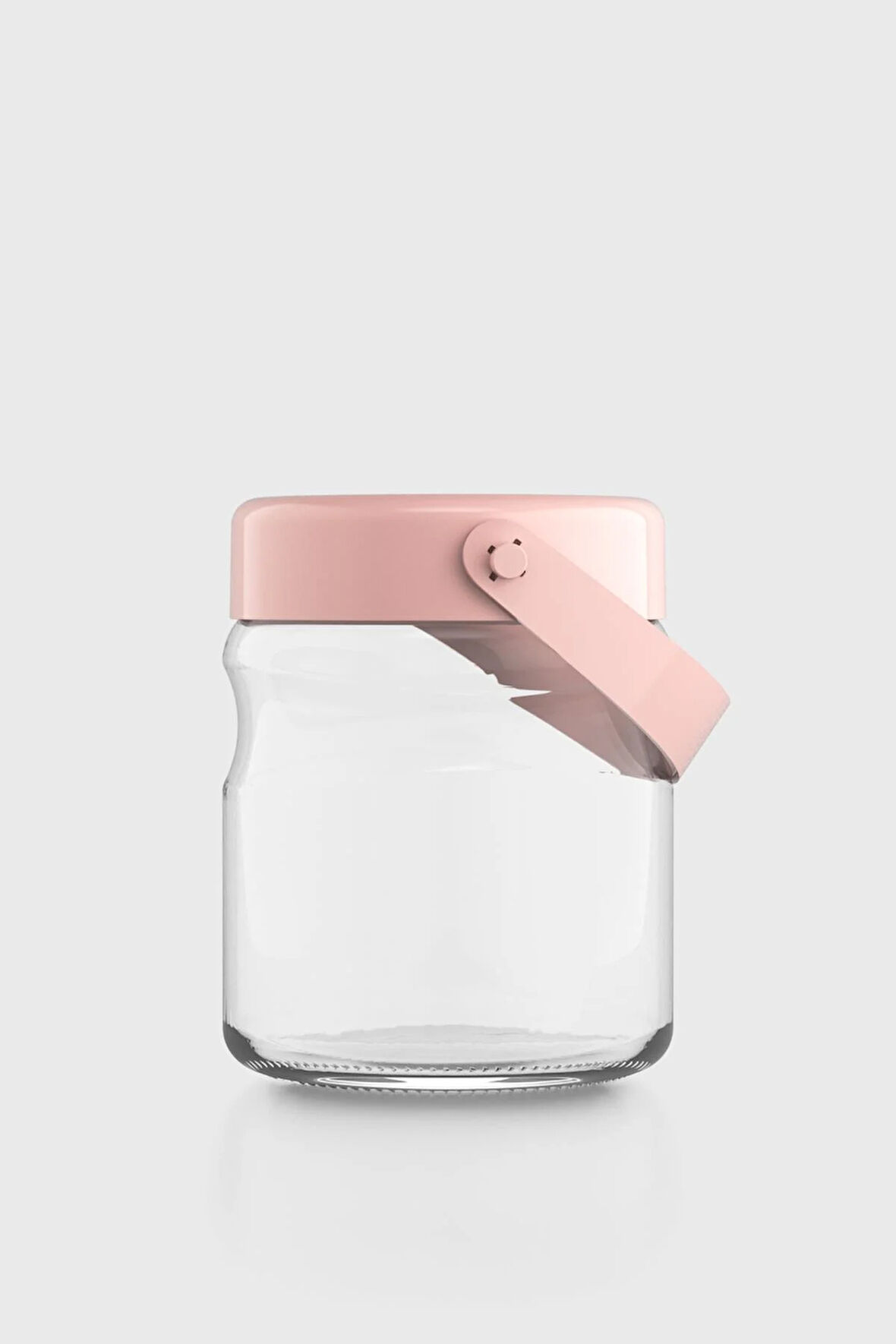 Renga Macro 900 ml Pembe Kapaklı Cam Kavanoz 131061