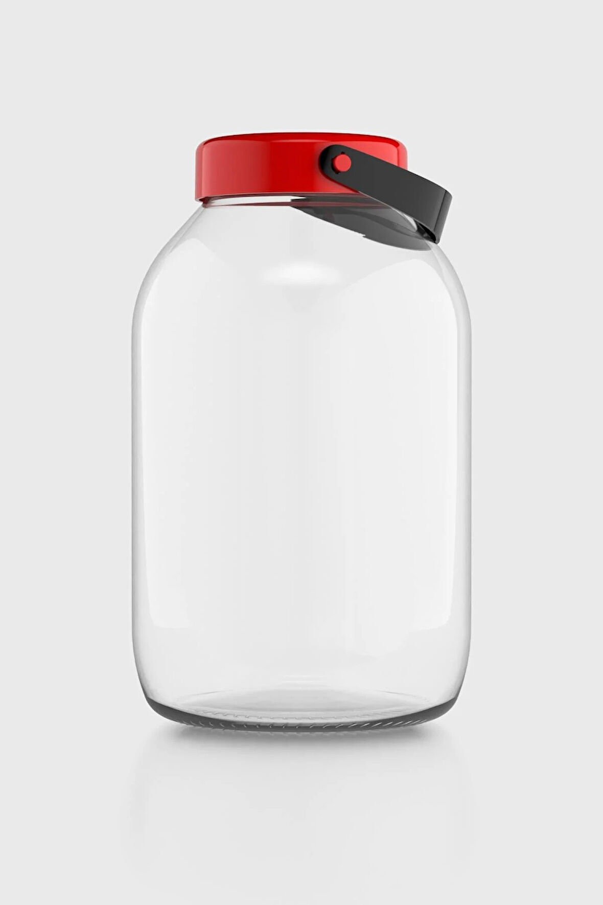 Renga Macro 5000 ml Kırmızı Kapaklı Cam Kavanoz 131017