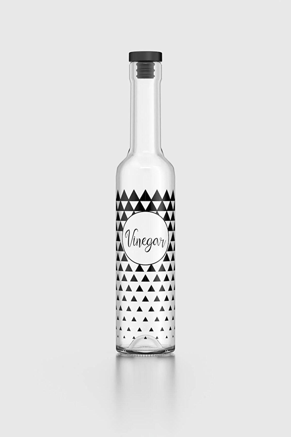 Renga Hena Vinegar Desenli 500 ml Siyah Tıpalı Cam Sirkelik 152013