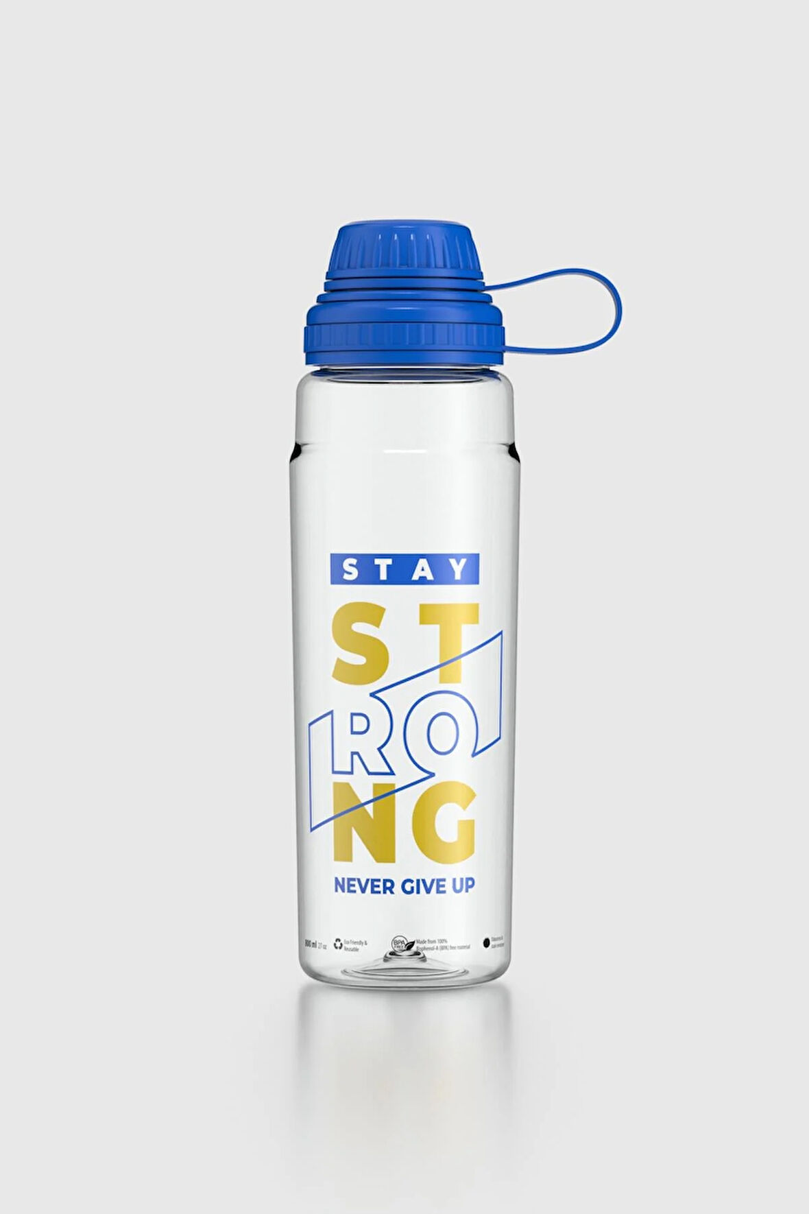 Renga Ege Strong Desen 800 ml Tritan Matara 912069 Mavi