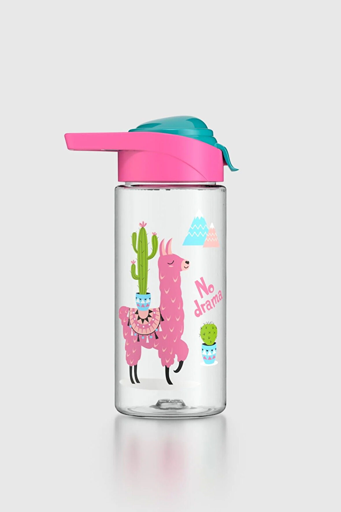 Renga Juno Lama Desen 500 ml Tritan Pipetli Çocuk Matara 912089 Pembe