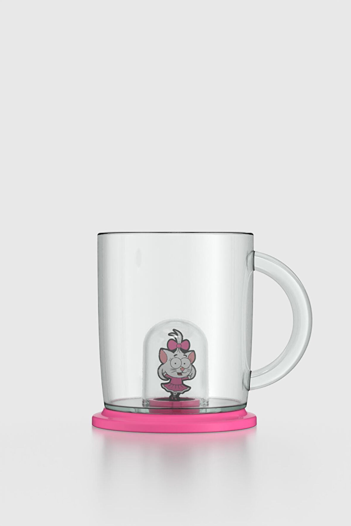 Renga Joy Kral Şakir Canan Figürlü 250 ml Kulplu Tritan Bardak 222038 Pembe