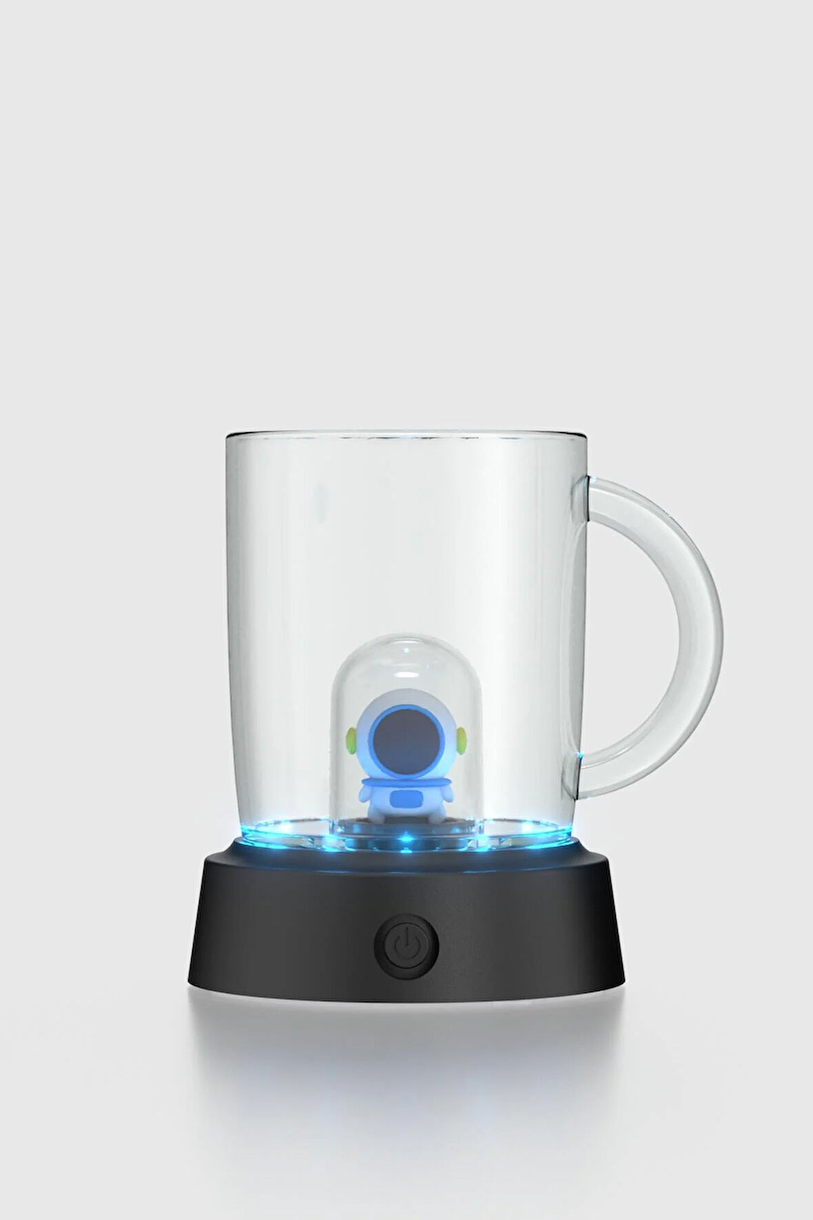 Renga Joy Astronot Figürlü 250 ml Kulplu Mavi Led Işıklı Tritan Bardak 222061