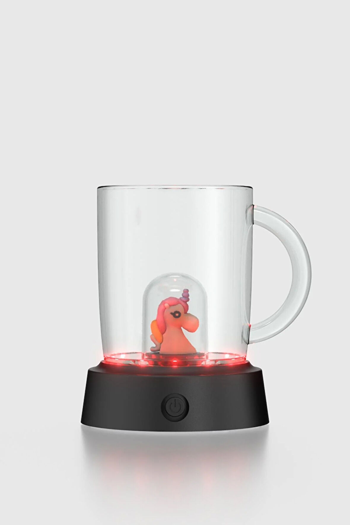 Renga Joy Unicorn Figürlü 250 ml Kulplu Pembe Led Işıklı Tritan Bardak 222061