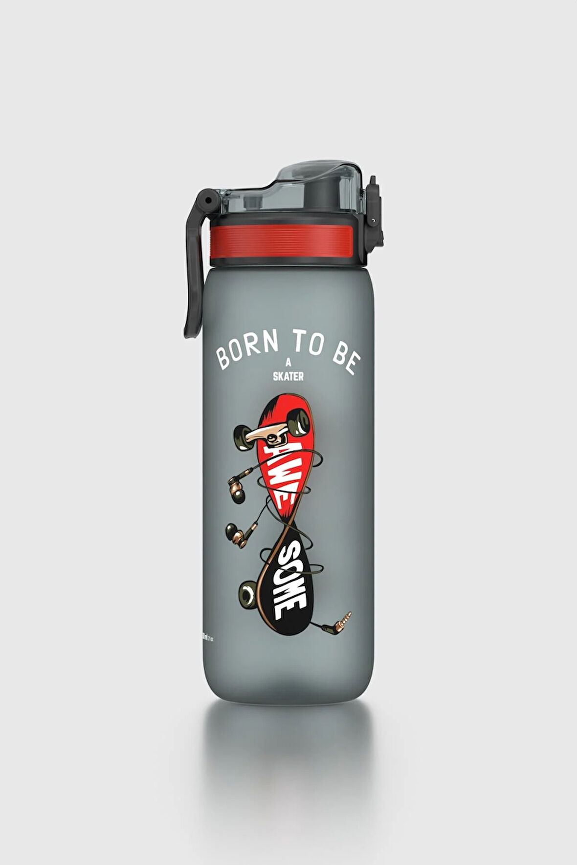 Renga Rybo-X Soft Touch Desenli 630 ml Tritan Çocuk Matara 912162 Siyah