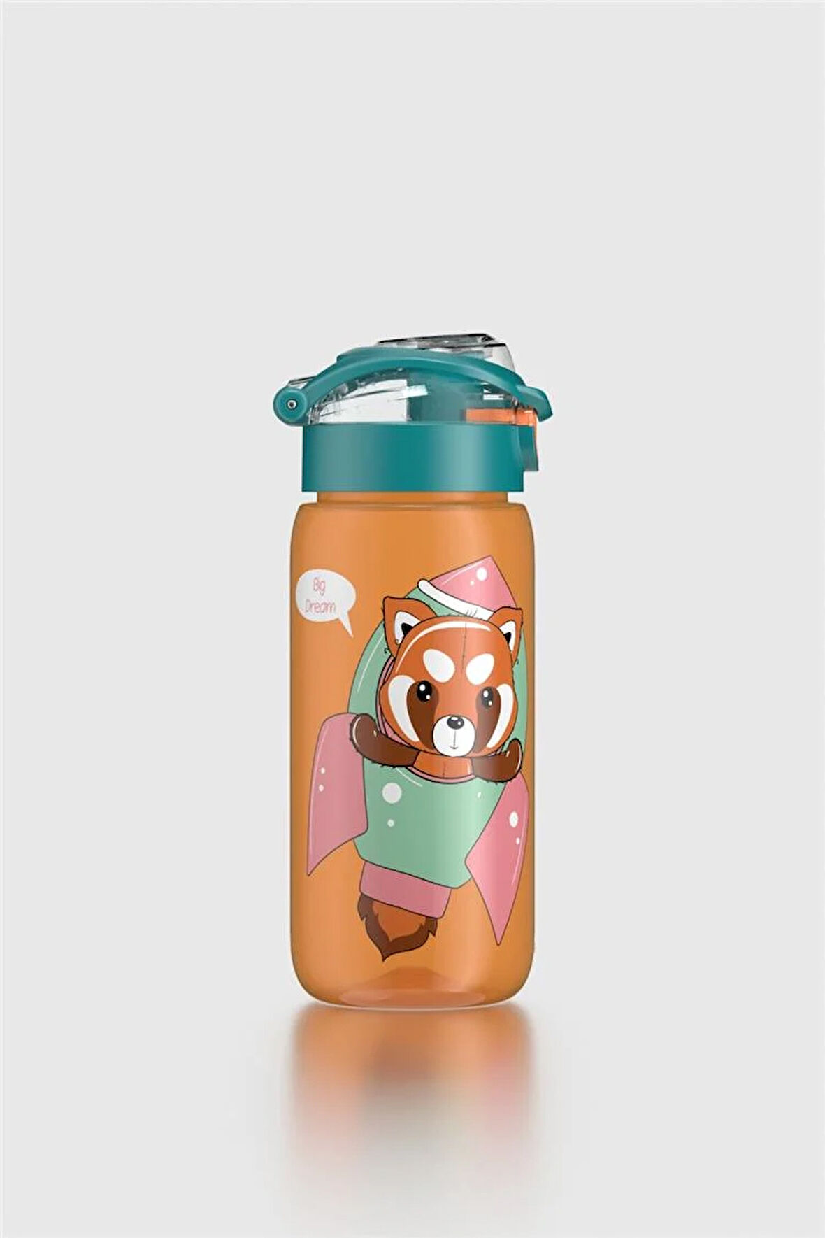 Renga Saga Desenli 530 ml Çocuk Matara 912174 Turuncu-Turkuaz