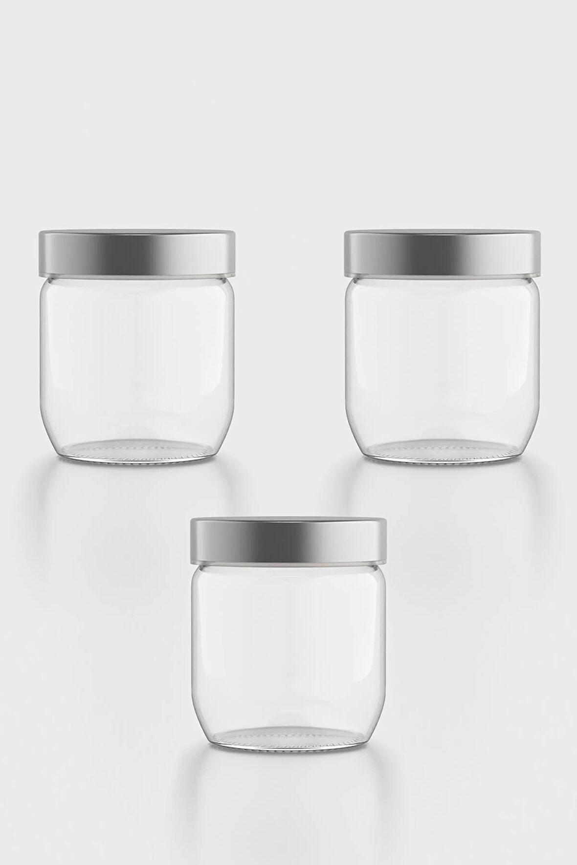 Renga Voca 425 ml Metal Kapaklı 3'lü Cam Kavanoz Seti 131082