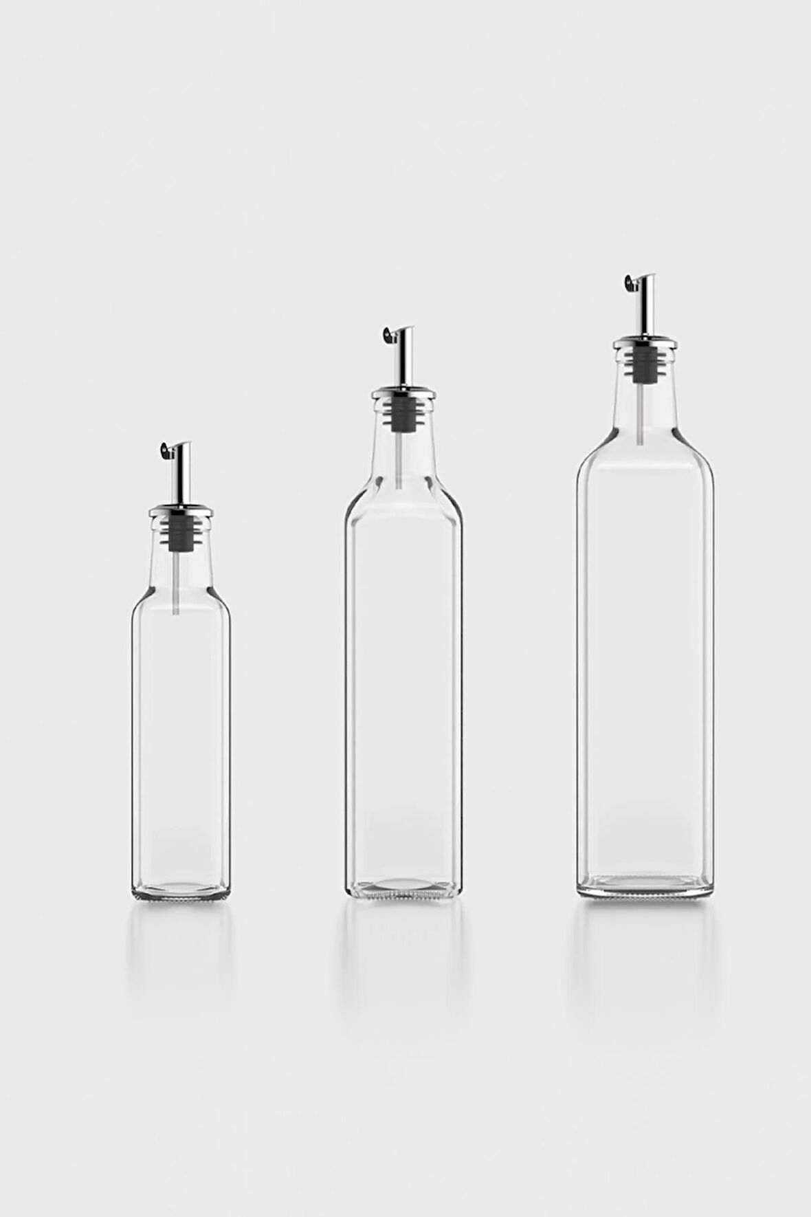 Renga Voca Tıpalı Metal Kapaklı 3 Boy Cam Yağlık Seti 151006