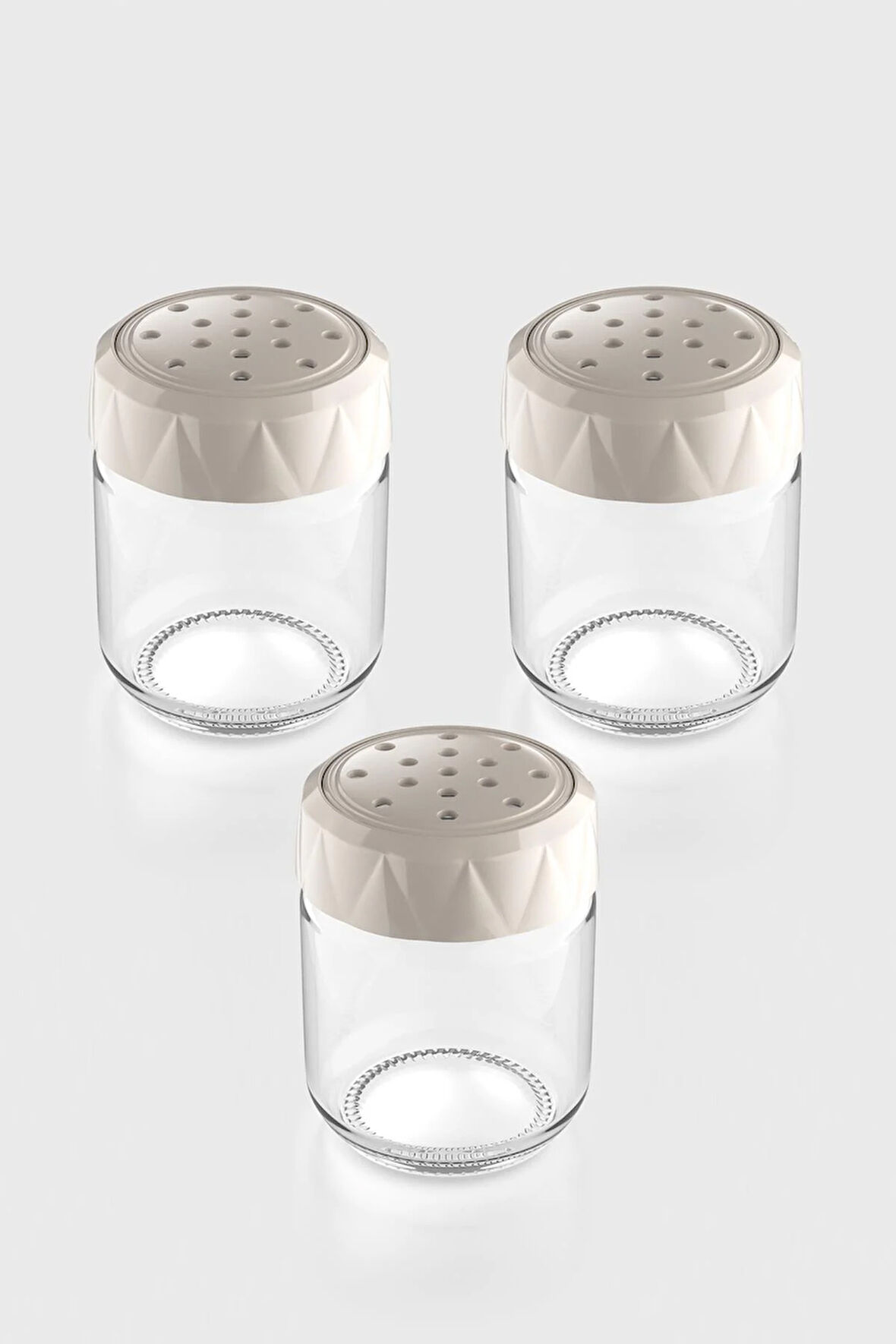 Renga Lexa 210 ml 3'lü Cam Baharatlık Seti 161015 Bej