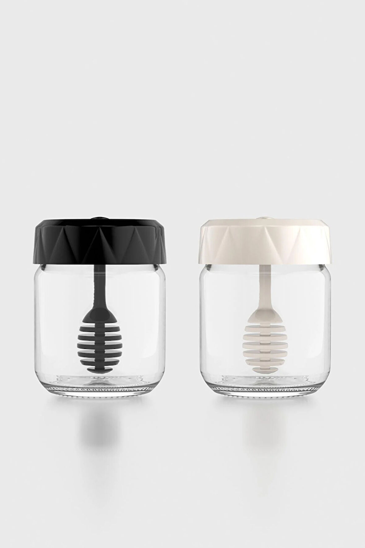 Renga Lexa 210 ml 2'li Cam Bal Kavanozu 201008 Siyah-Bej