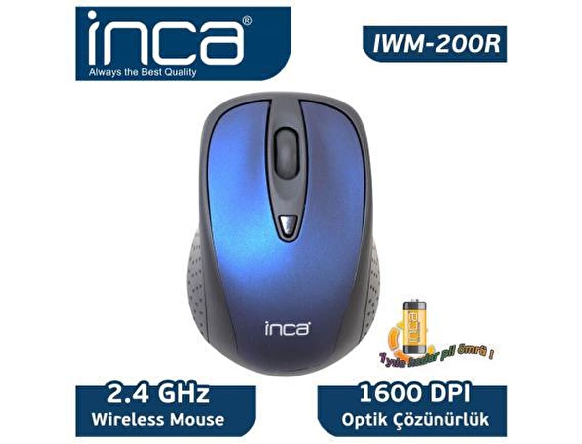 INCA IWM-200RG 2.4GHz Wireless Nano Alıcılı Gri