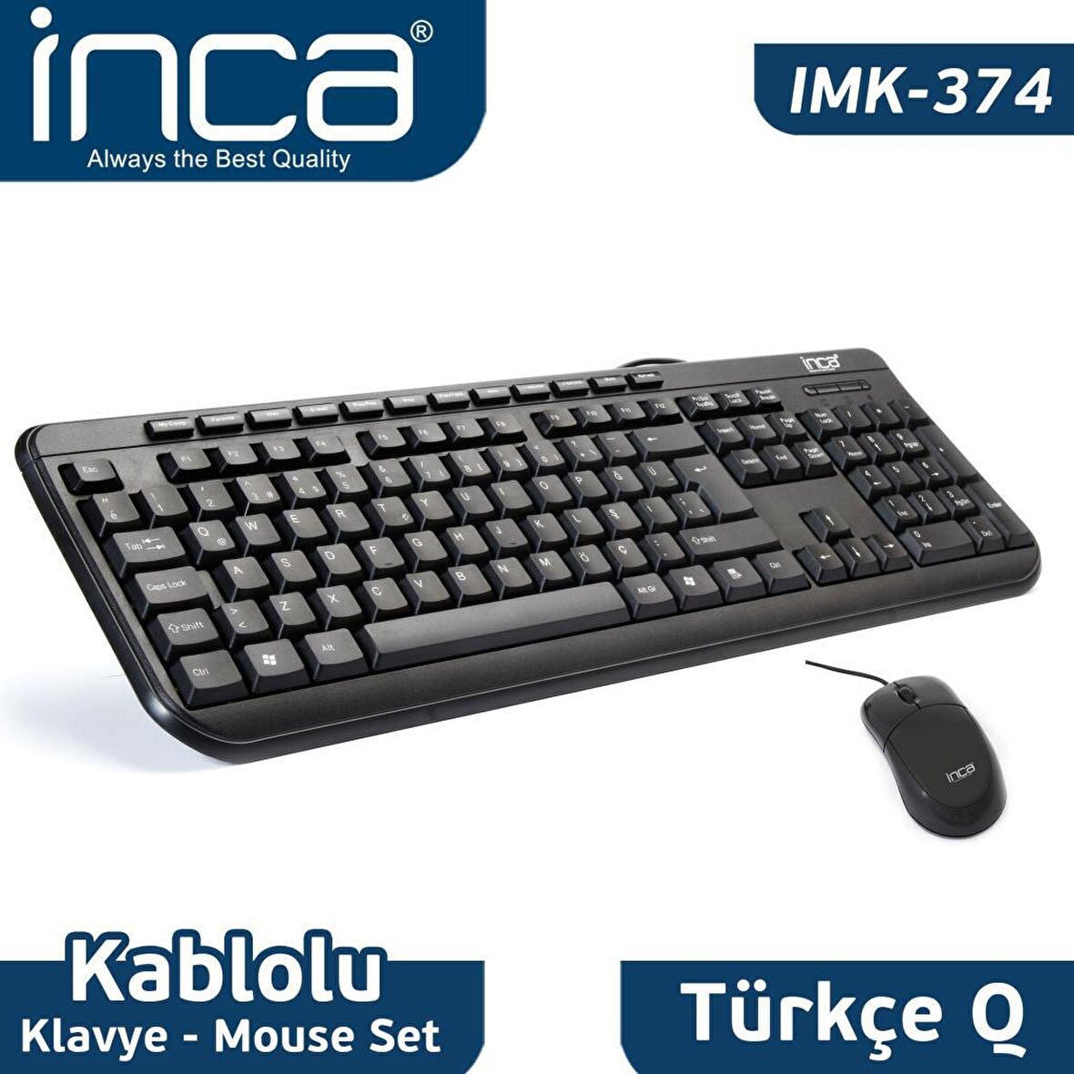 Inca IMK-374U Multimedye Q Klavye Mouse Set