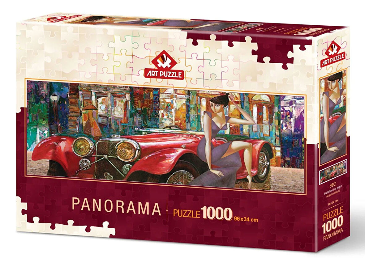 Akşama Davet Panorama 1000 Parça Puzzle Yetişkin Pazıl