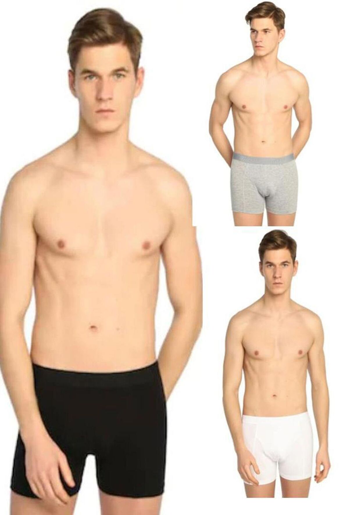 Tutku İç Giyim Pamuklu Likralı Erkek Boxer Paçalı Don 6 Lı Paket