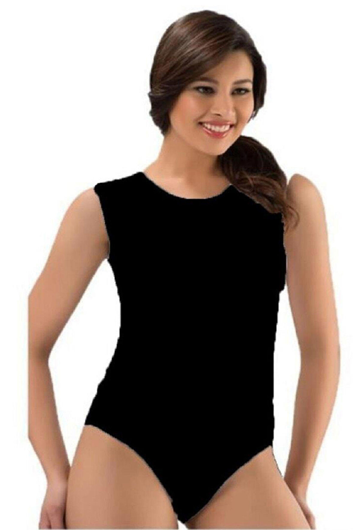 Kota Kadın Sıfır Kol Çıtçıtlı Pamuk Body Bayan Atlet