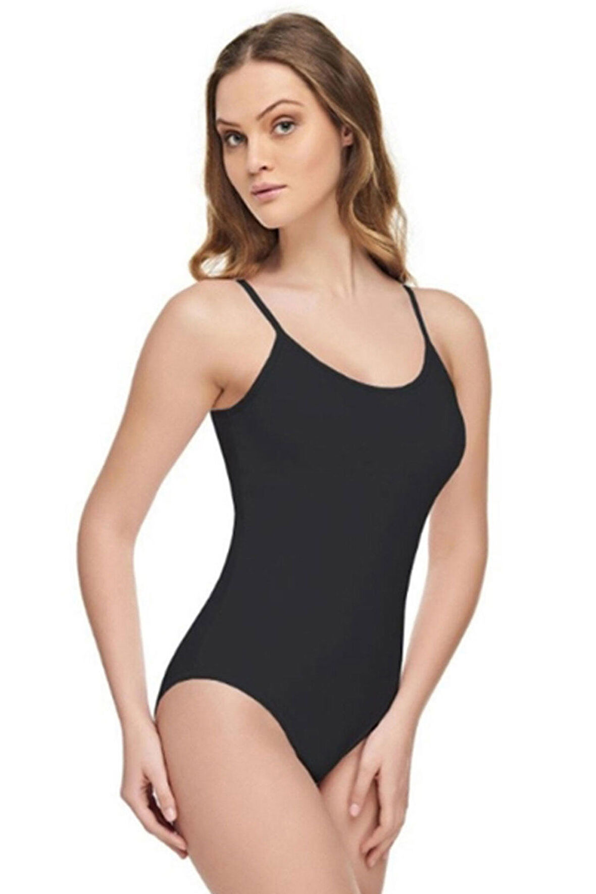 Tutku İç Giyim Elit Modal Kadın İp Askılı Çıtçıtlı Body Atlet