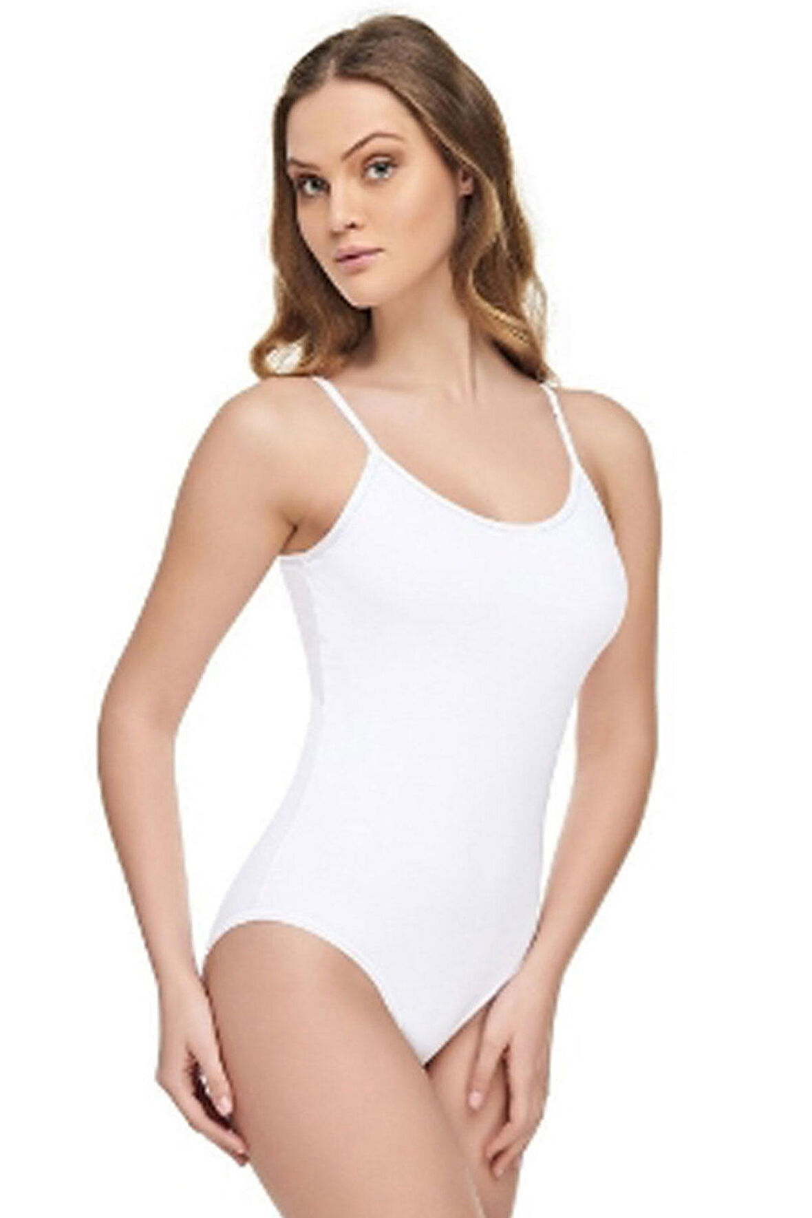 Tutku İç Giyim Elit Modal Kadın İp Askılı Çıtçıtlı Body Atlet
