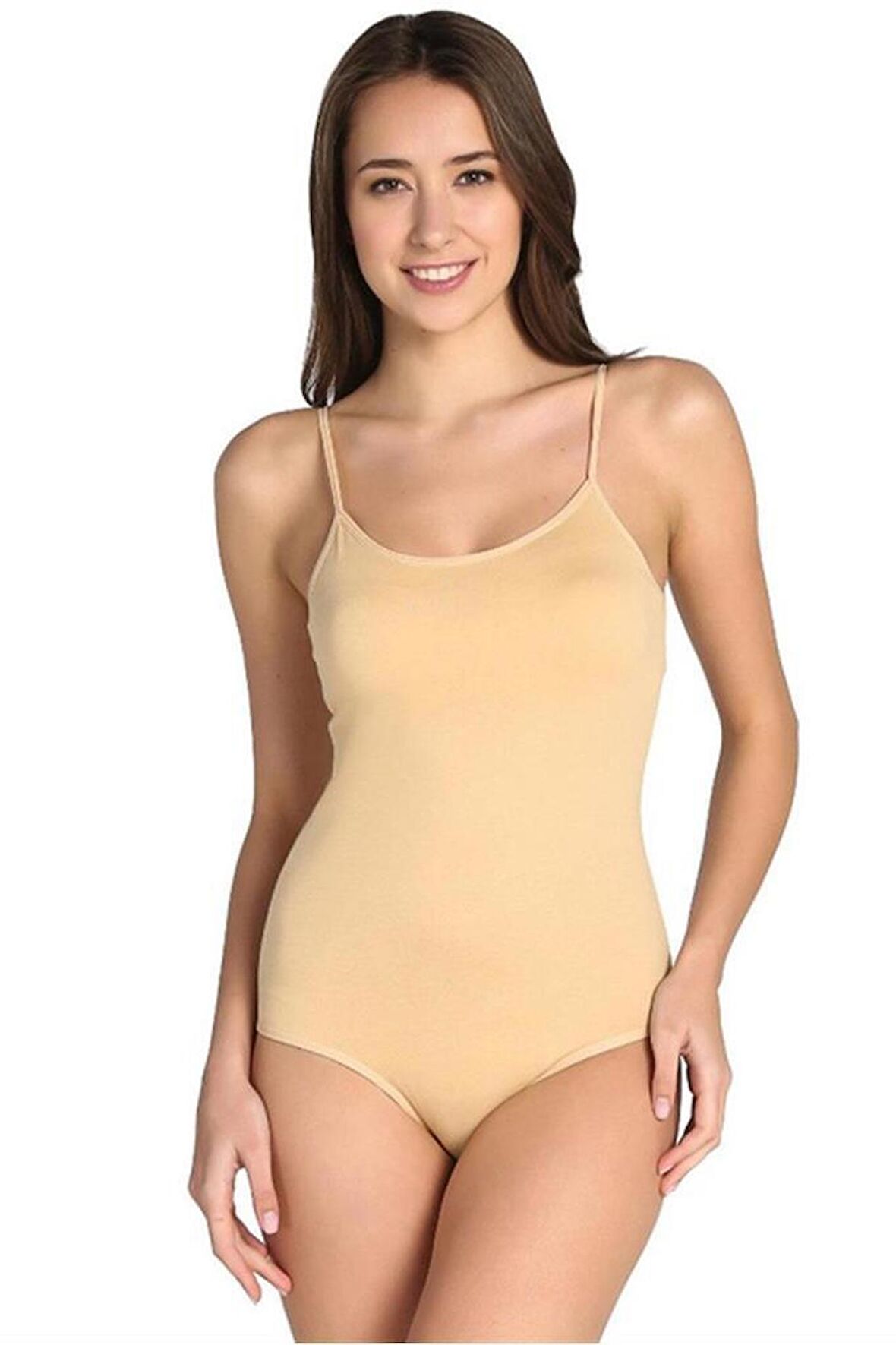 Tutku İç Giyim Kadın İp Askılı Çıtçıtlı Body Atlet  2 li Paket