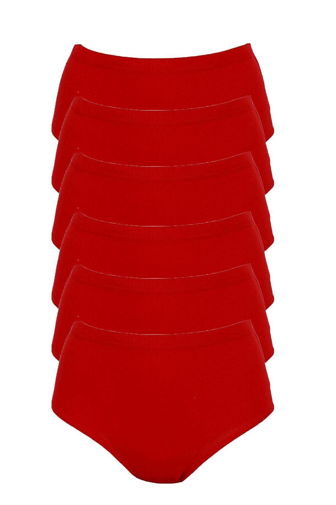 Tutku İç Giyim Kadın Yüksek Bel Bato Külot 6'lü Paket