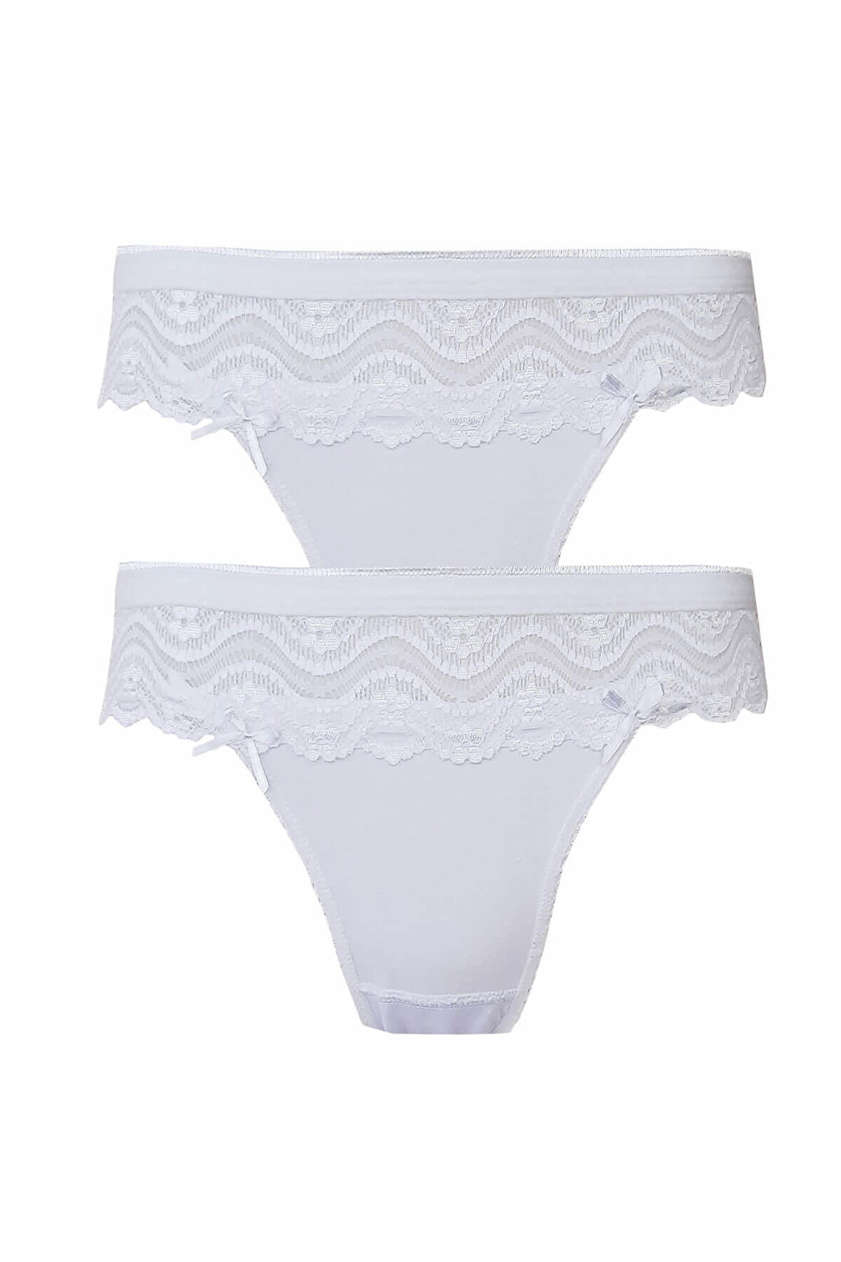 2li Kadın Dantel Detaylı Bikini Kaliteli Ekonomik Yumuşak