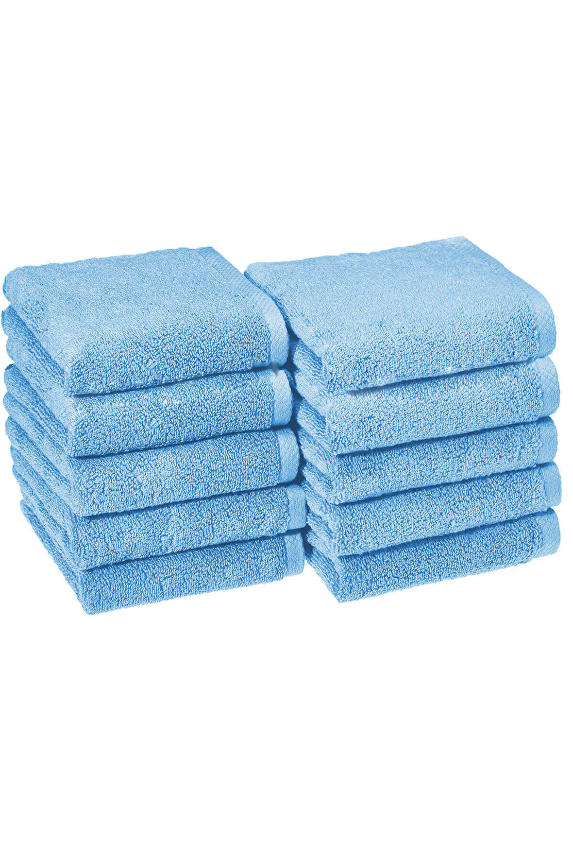 10 lu El Yüz Otel Havlusu 50x85 Cm Renkli 16/1 Avs 200 Gr