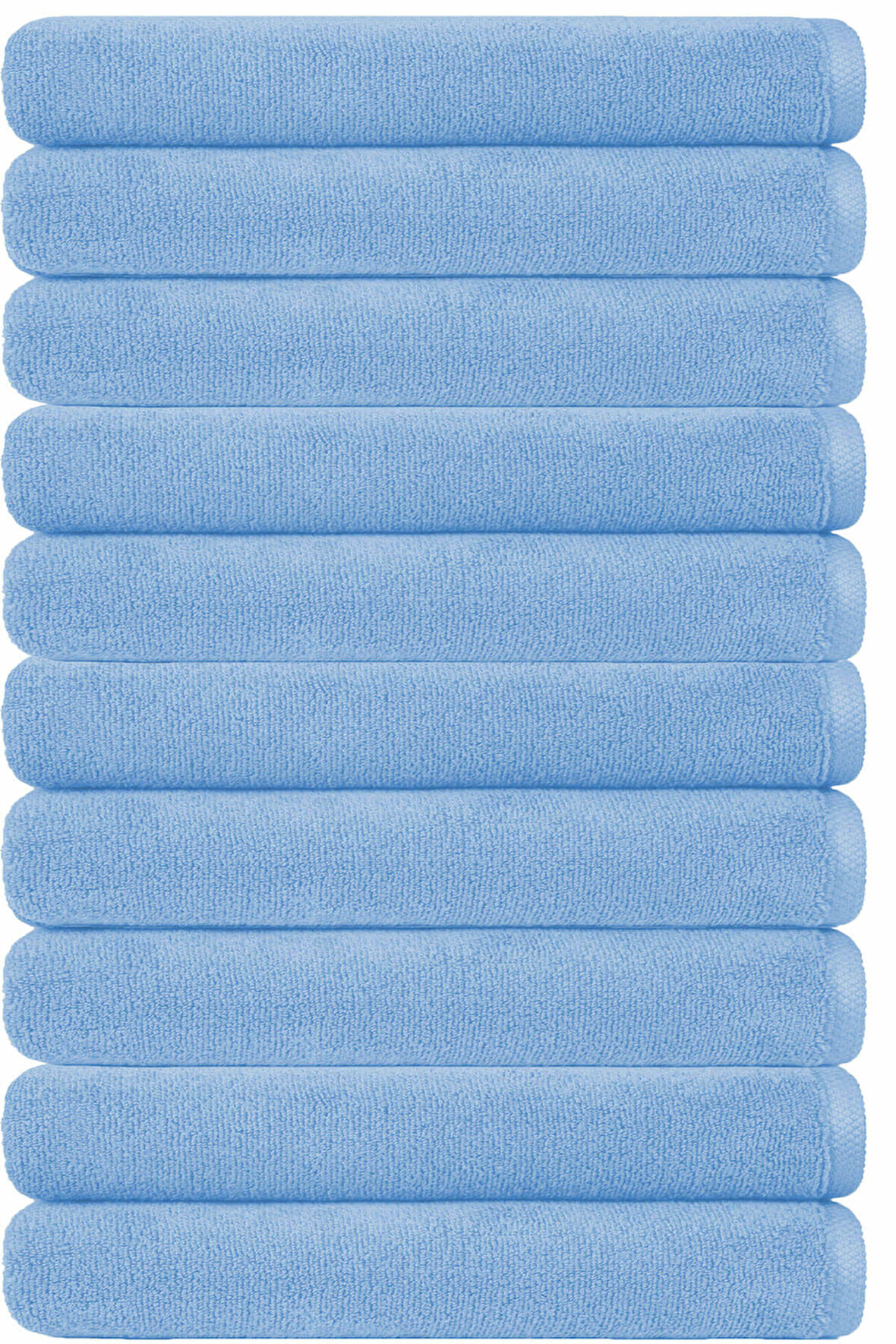 10 lu Otel Banyo Havlusu Pamuklu 70X145 Cm Renkli 16/1 Avs 440 Gr