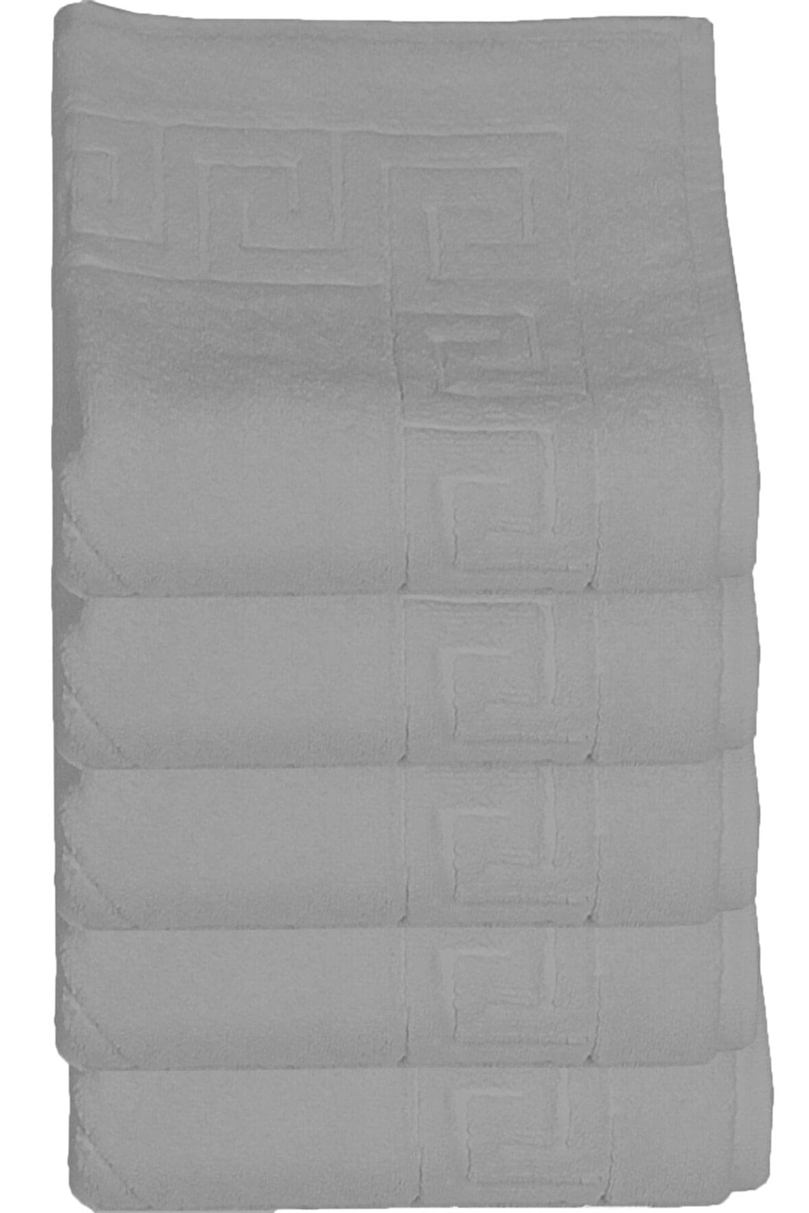 5 li Otel Ayak Havlusu Bukle Ayak İzli 50x70 Cm Renkli 16/2 Avs 250 Gr