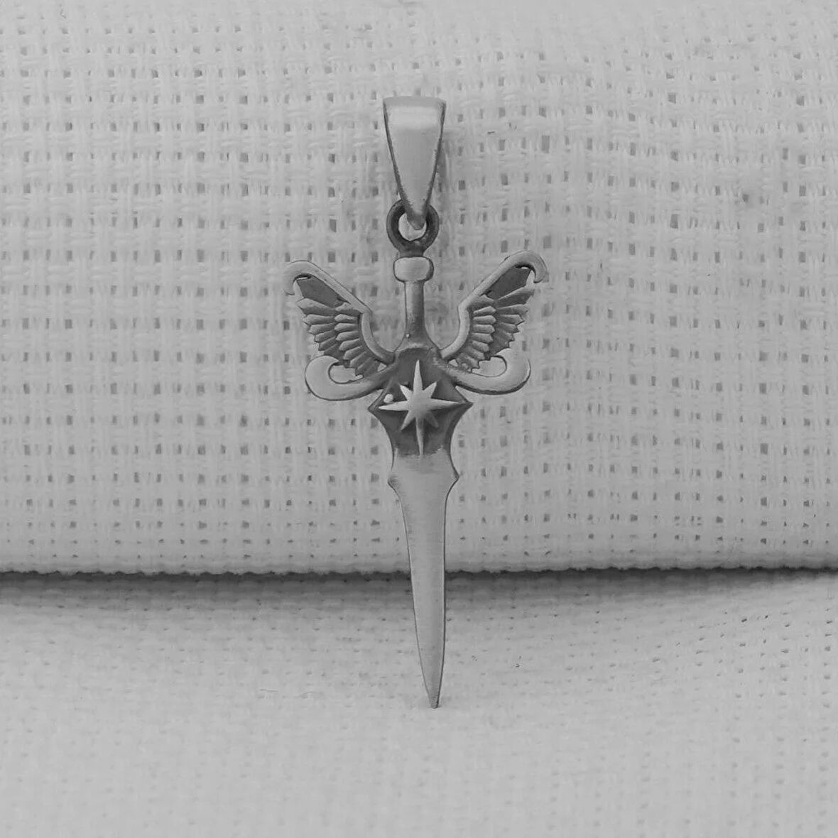 Melek Kanatlı 925 Ayar Gümüş Erkek Kolye Ucu