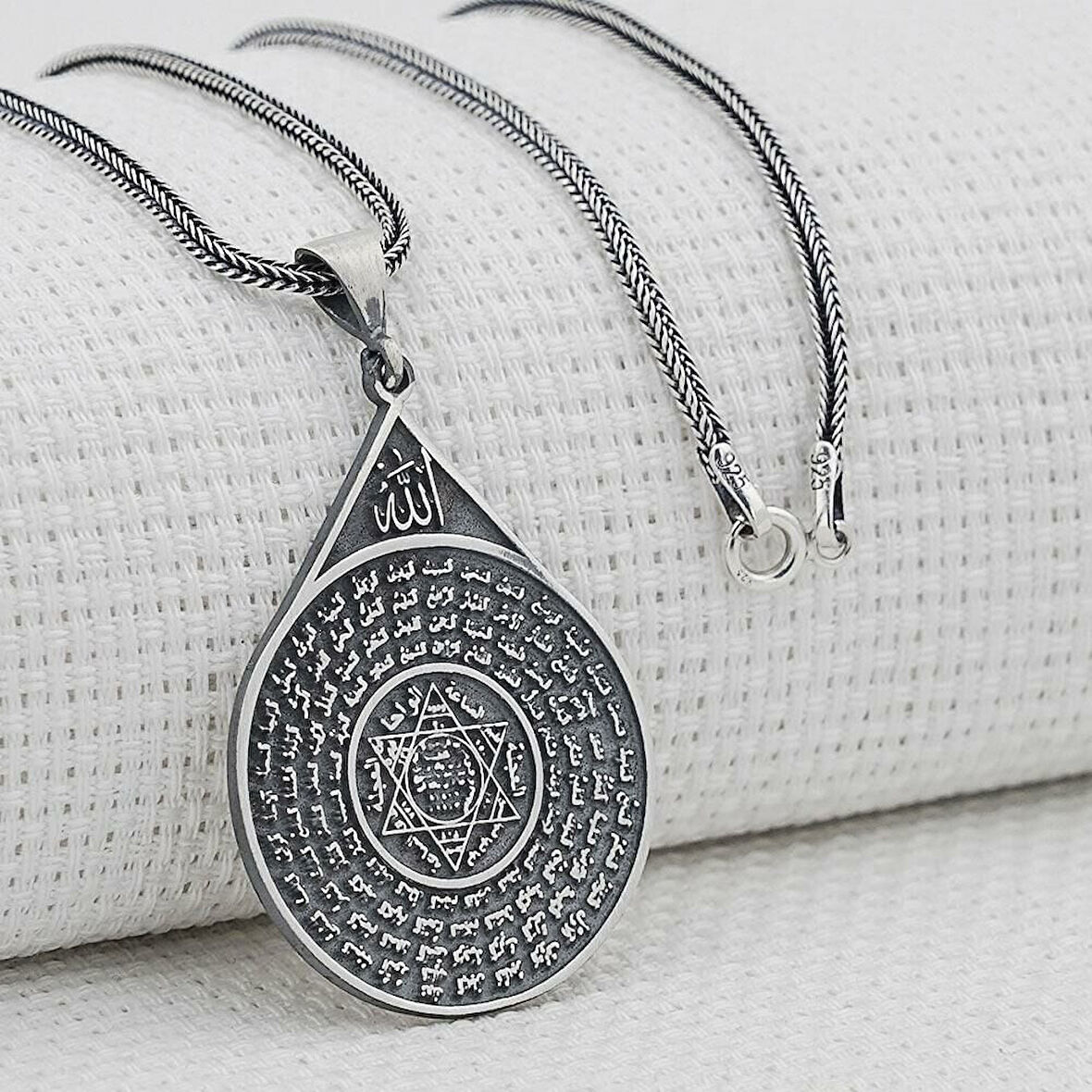 Mührü Süleyman 925 Ayar Gümüş Erkek Kolye