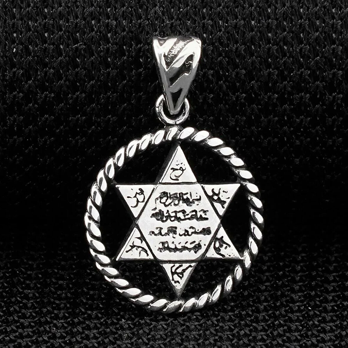 Mührü Süleyman 925 Ayar Gümüş Erkek Kolye