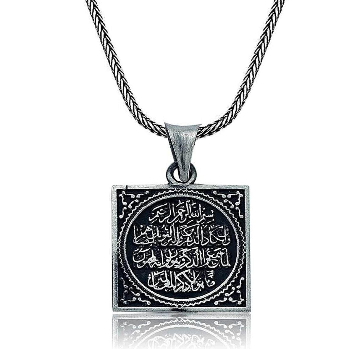 Nazar Duası 925 Ayar  Gümüş Erkek Kolye