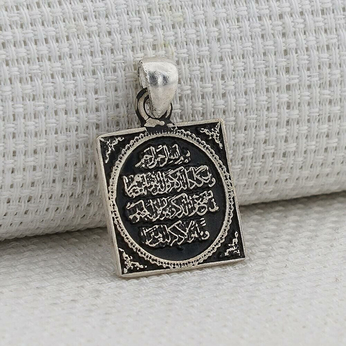 Nazar Duası 925 Ayar  Gümüş Erkek Kolye Ucu