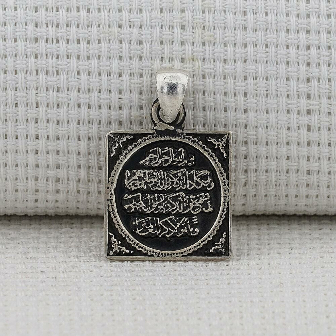 Nazar Duası 925 Ayar  Gümüş Erkek Kolye Ucu