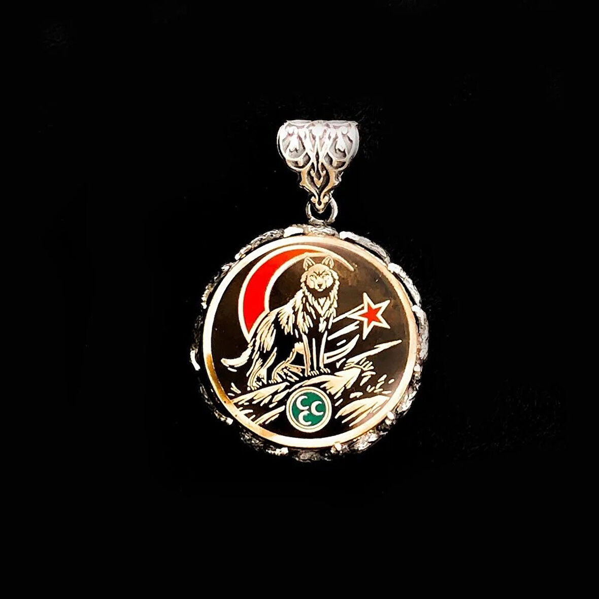 Hilal Bozkurt  925 Ayar Gümüş Erkek Kolye Ucu