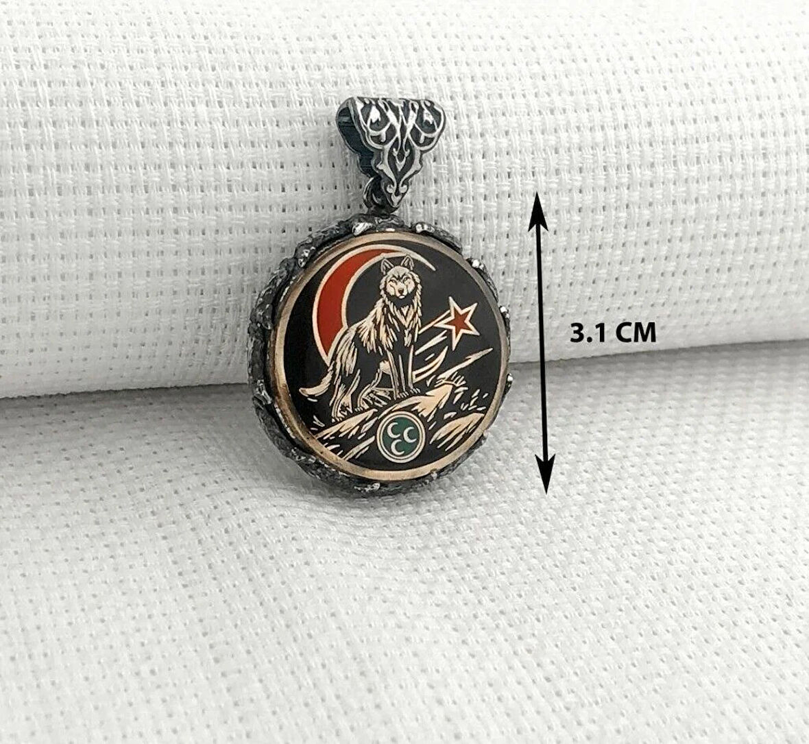 Hilal Bozkurt  925 Ayar Gümüş Erkek Kolye Ucu