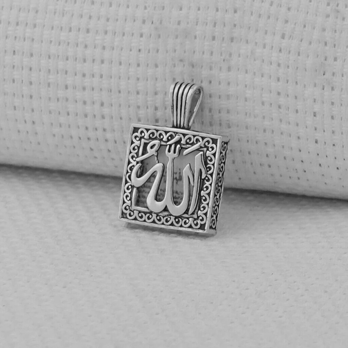 Allah Yazılı Kebir Dualı Cevşen 925 Ayar Gümüş Erkek Kolye