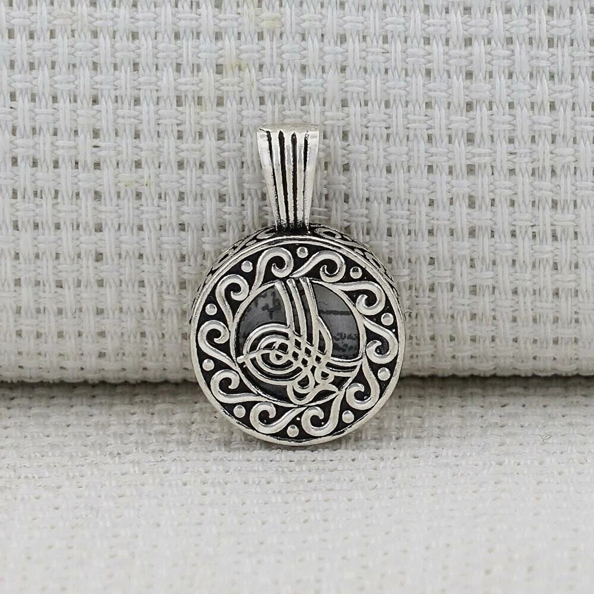 Osmanlı Tuğrası Kebir Dualı Cevşen 925 Ayar Gümüş Erkek Kolye Ucu