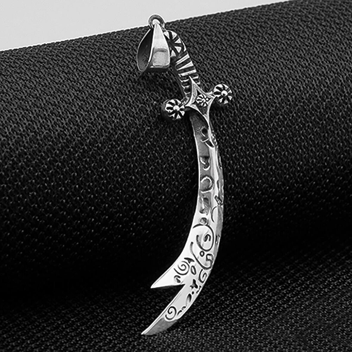 Zulfikar Tasarım 925 Ayar Gümüş Erkek Kolye Ucu